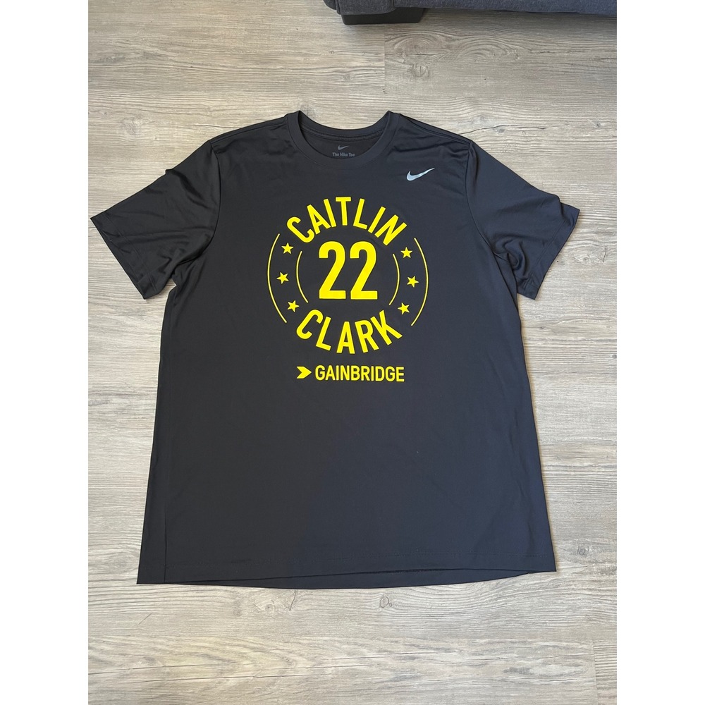 Nike Men's Caitlin Clark Gainbridge Dri-Fit Short Sleeve T-Shirt Black Size XL